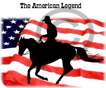Western Horse patriotic design
