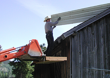 Fixing the roof