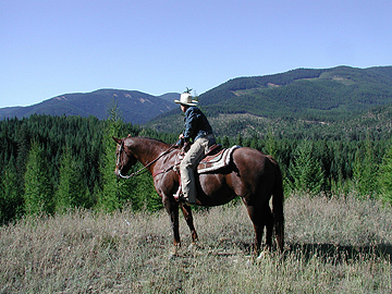 Kari in front of Horse Mountain