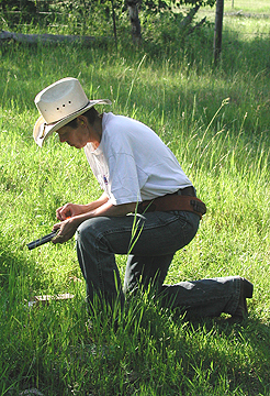 Loading a revolver