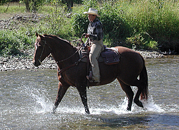 Ridin' across the river