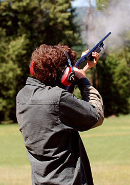 Tim shooting skeet